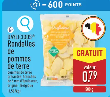 Offre: Rondelles de pommes de terre