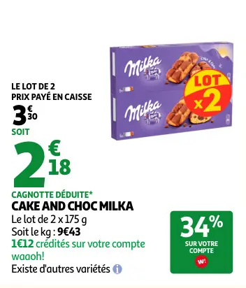 Offre: Cake and choc