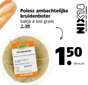 Aanbieding: Poiesz ambachtelijke kruidenboter