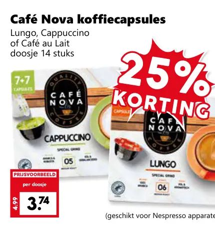 Aanbieding: Koffiecapsules