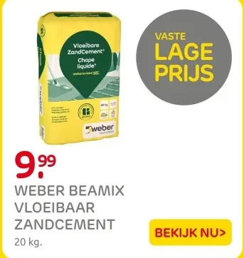 Aanbieding: Vloeibaar zandcement