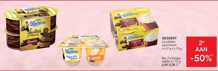 Promotie: DESSERT La Laitière assortiment