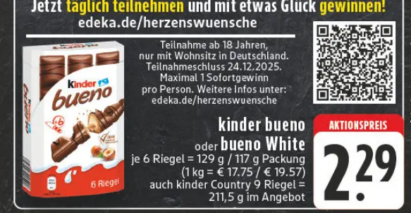 Aanbieding: kinder bueno