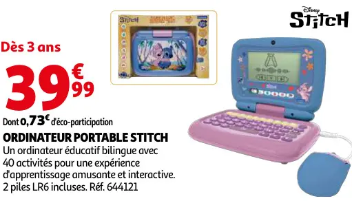 Offre: Ordinateur Portable Stitch