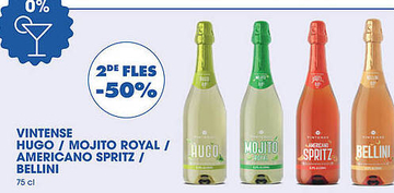 Aanbieding: VINTENSE HUGO / MOJITO ROYAL / AMERICANO SPRI