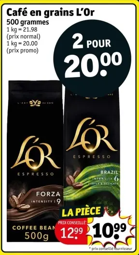 Offre: Café et grains L'Or