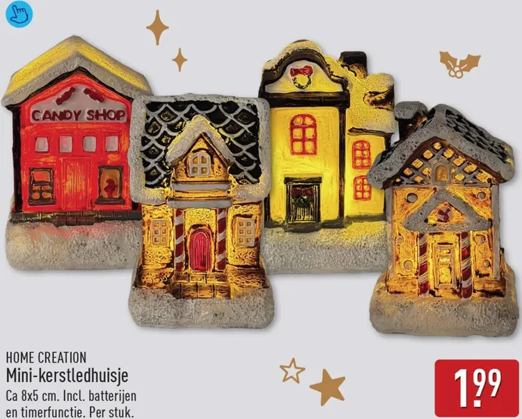 Aanbieding: Mini-kerstledhuisje