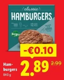 Aanbieding: Hamburgers
