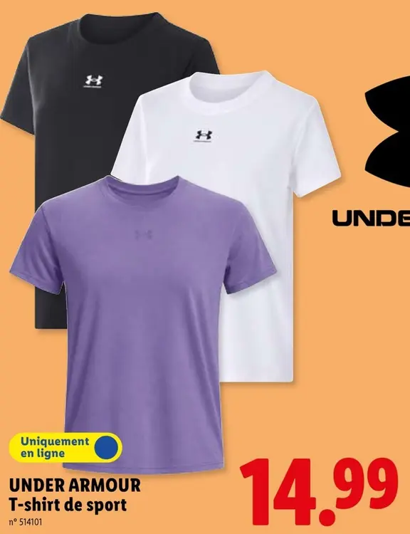 Offre: UNDER ARMOUR T-shirt de sport