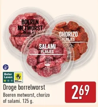 Aanbieding: Droge borrelworst