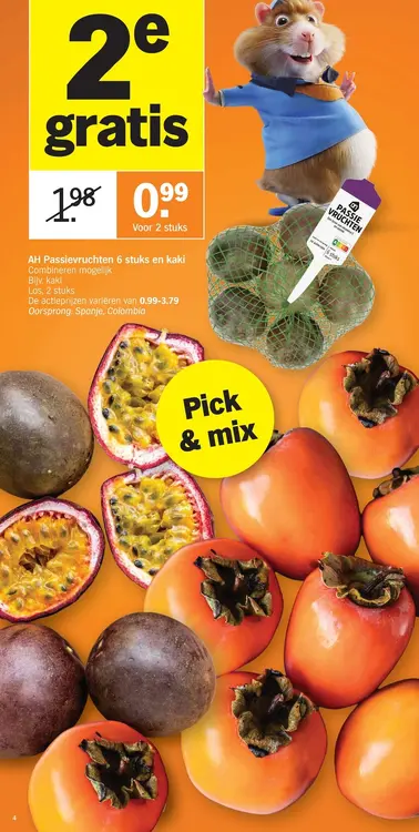 Promotie: Passievruchten of kaki