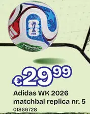 Aanbieding: Adidas WK 2026 matchbal replica nr. 5
