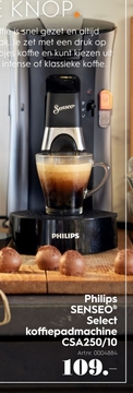 Aanbieding: Philips SENSEO® Select koffiepadmachine CSA25