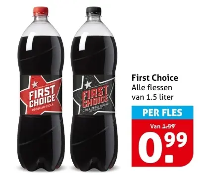 Aanbieding: First Choice Cola