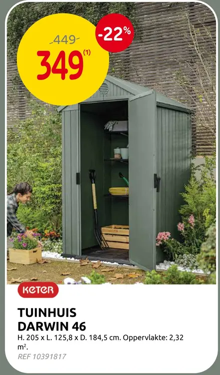 Promotie: Tuinhuis darwin 46