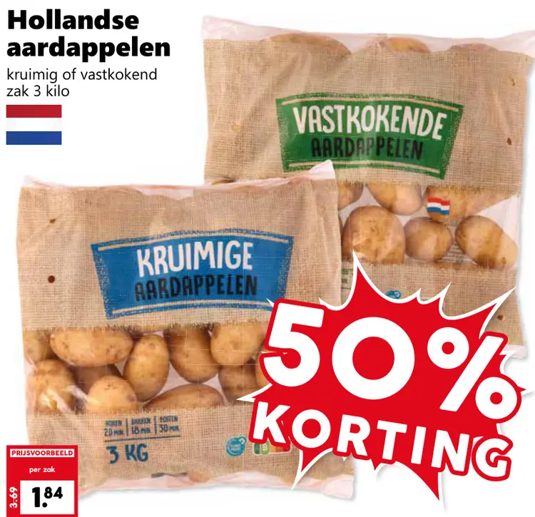 Aanbieding: Hollandse aardappelen