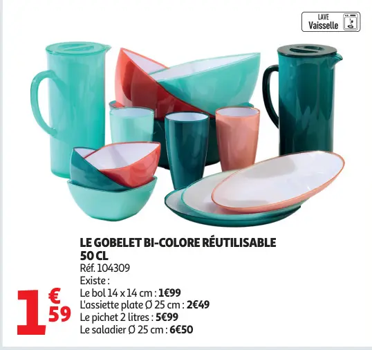 Promotie: Le gobelet bi-colore réutilisable