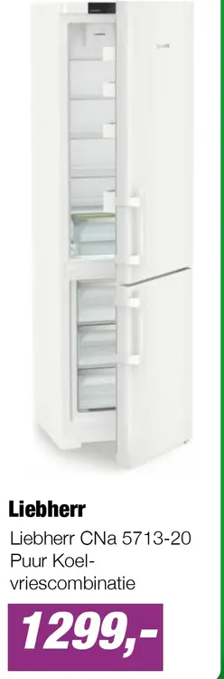 Aanbieding: Liebherr CNa 5713-20 Puur Koel-vriescombinatie