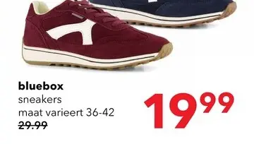 Aanbieding: Blue Box dames sneakers bordeaux rood