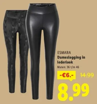 Aanbieding: Dameslegging in lederlook
