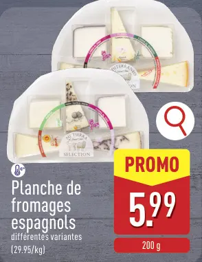 Offre: Planche de fromages espagnols