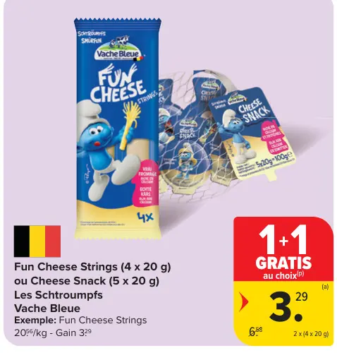 Offre: Fun Cheese Strings ou Cheese Snack 