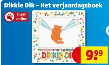 Aanbieding: Dikkie Dik - Het verjaardagsboek