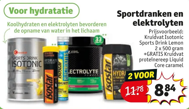 Aanbieding: Sportdranken en elektrolyten