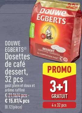 Offre: Dosettes de café dessert