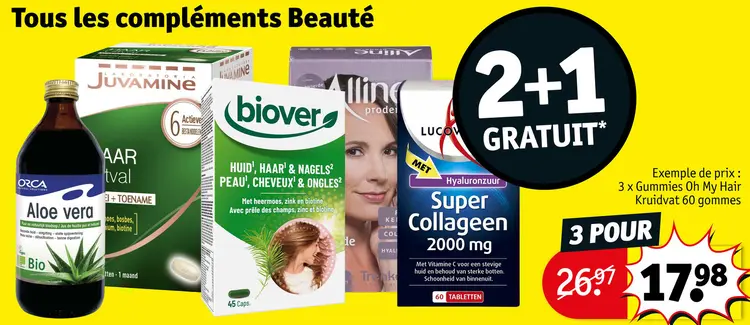 Offre: Tous les copmléments Beauté