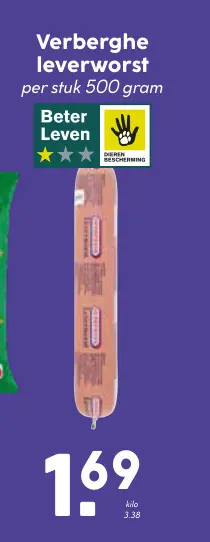 Aanbieding: Verberghe leverworst