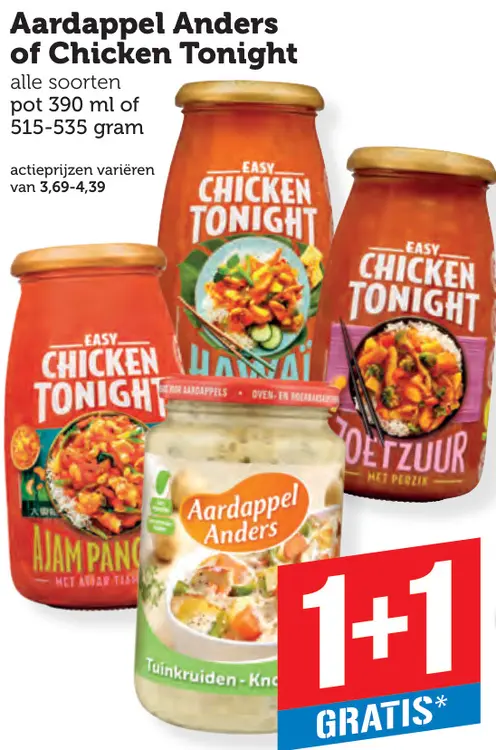 Aanbieding: Aardappel Anders of Chicken Tonight