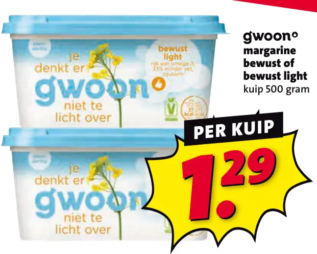 Aanbieding: margarine bewust of bewust light