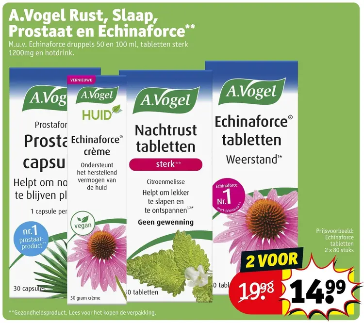 Aanbieding: Rust, Slaap, Prostaat en Echinaforce