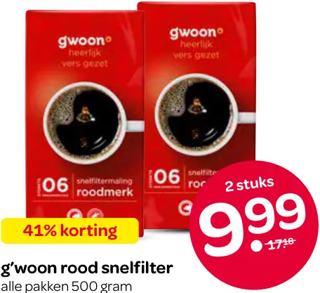 Aanbieding: Rood snelfilter
