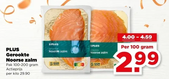 Aanbieding: Gerookte Noorse zalm