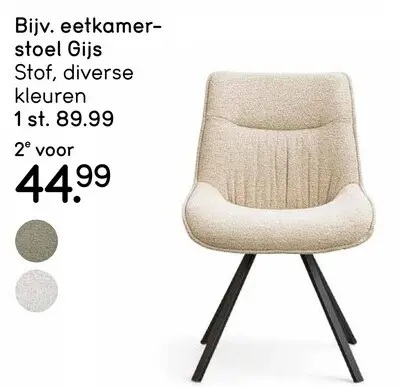 Promotie: eetkamerstoel Gijs