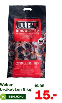 Aanbieding: Weber briketten