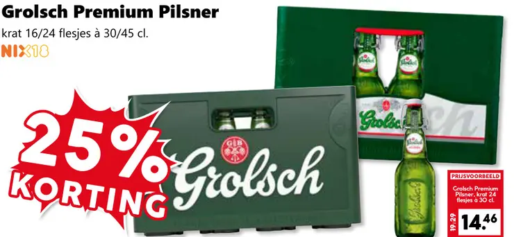Aanbieding: Grolsch Premium Pilsner