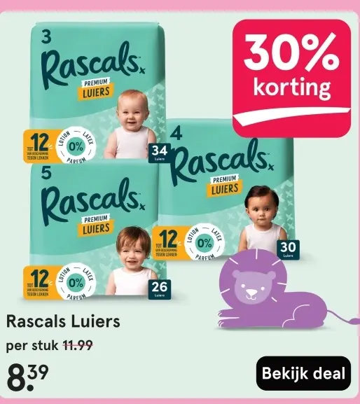 Aanbieding: Rascals Luiers
