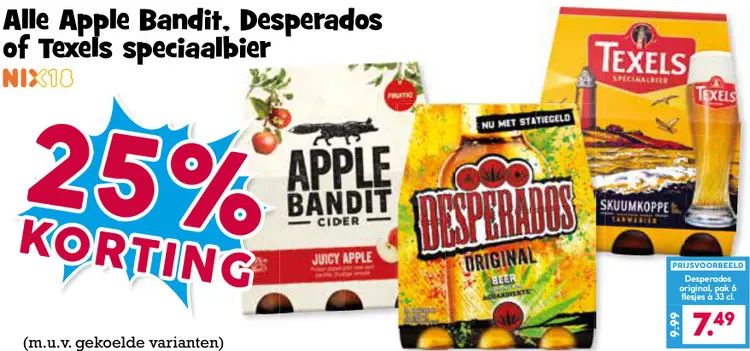 Aanbieding: Cider, Desperados of Speciaalbier