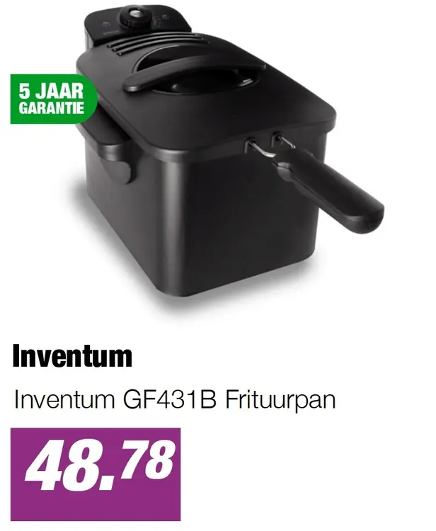 Aanbieding: Inventum GF431B Frituurpan