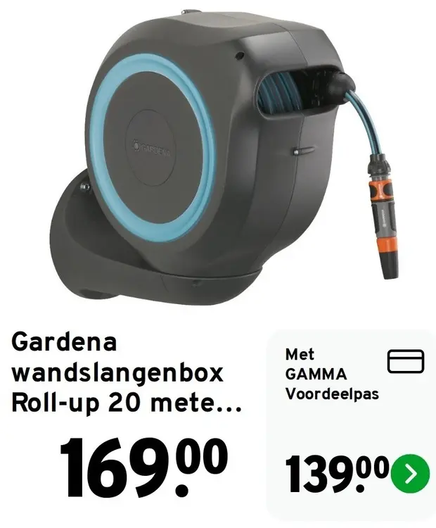 Aanbieding: Wandslangenbox Roll-up 20 meter
