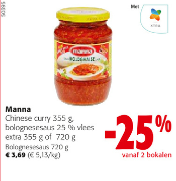 Aanbieding: Manna Bolognesesaus 