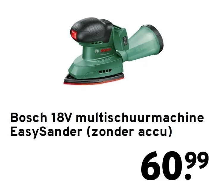 Aanbieding: 18V multischuurmachine EasySander (zonder accu)