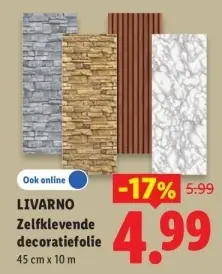 Aanbieding: Zelfklevende decoratiefolie