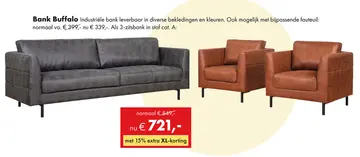 Aanbieding: Buffalo 3-zits