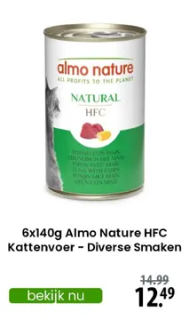 Aanbieding: Almo Nature HFC Kattenvoer - Diverse Smaken