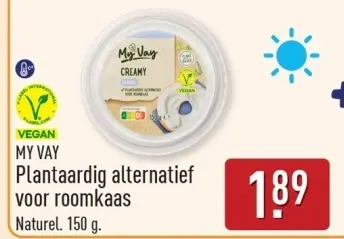 Aanbieding: Plantaardig alternatief voor roomkaas