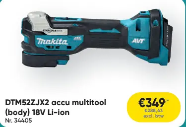 Aanbieding: accu multitool